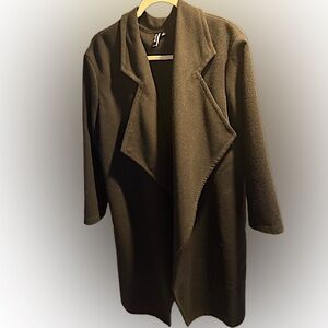 VALETTE Black Open Front Coat